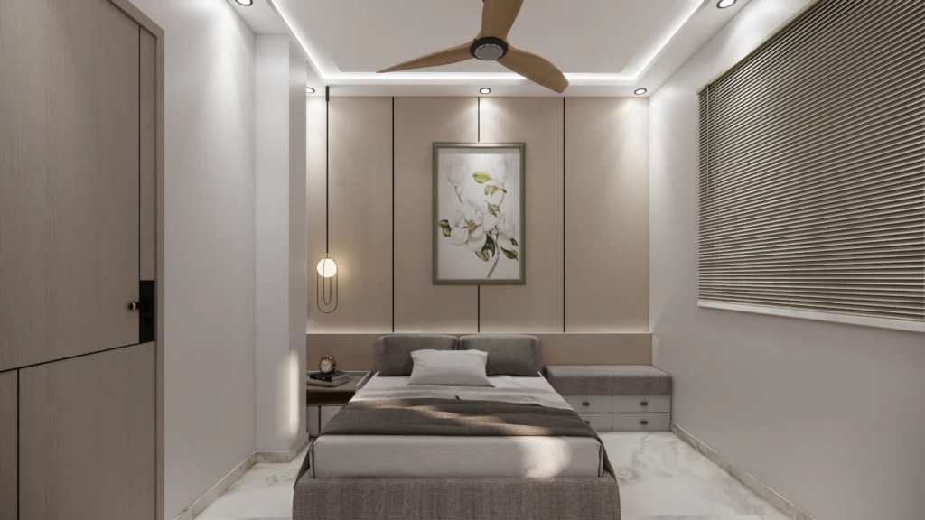 Luxury bedroom interior design project at 159 Residence by Amartya Architects