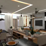 Luxury formal seating area designed by best interior designers near me in delhi