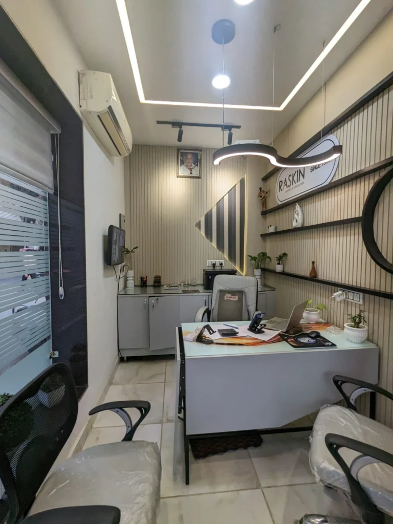 Modern commercial architecture design for Cuboffice Subhash Nagar office interiors