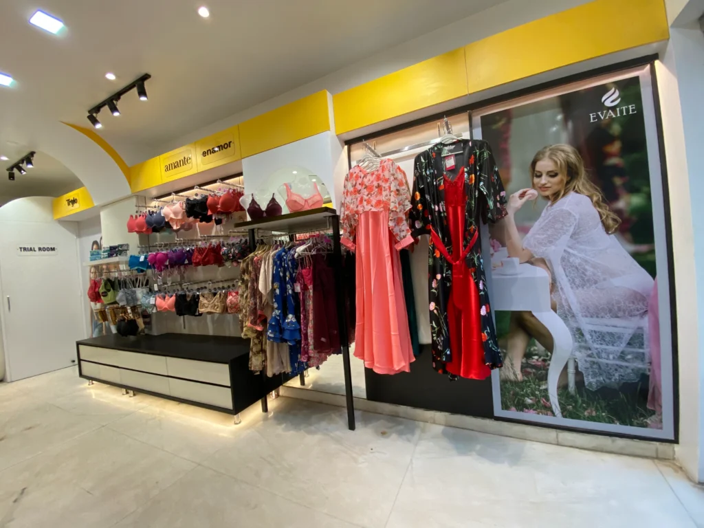 retail store interior design with product display units