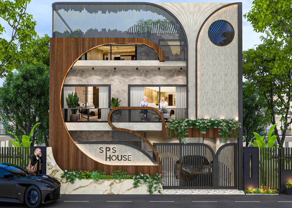 Contemporary architectural design for Aligarh residence by Amartya Architects